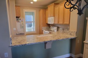 Granite Kitchen with Double Eased Edge